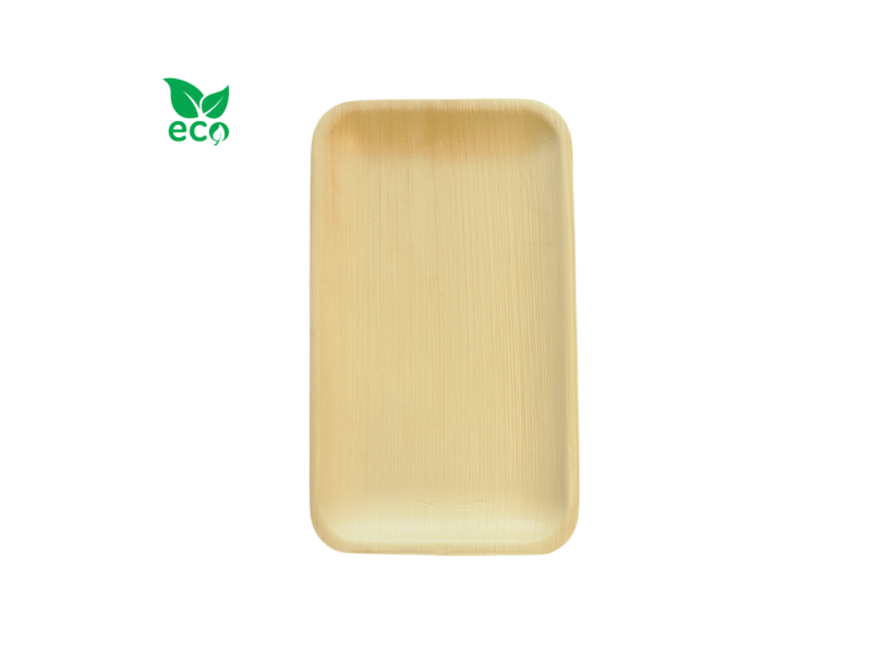 Talerz z Liści Palmowych Prostokątny 23 x 15 cm – 25 sztuk - obrazek 2