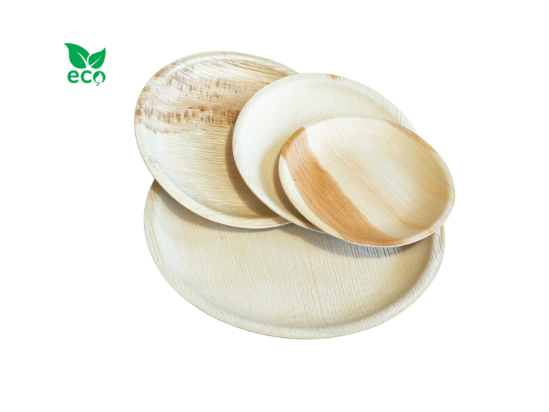 Talerze z Liści Palmowych Okrągłe 15 cm – 25 sztuk - obrazek 2